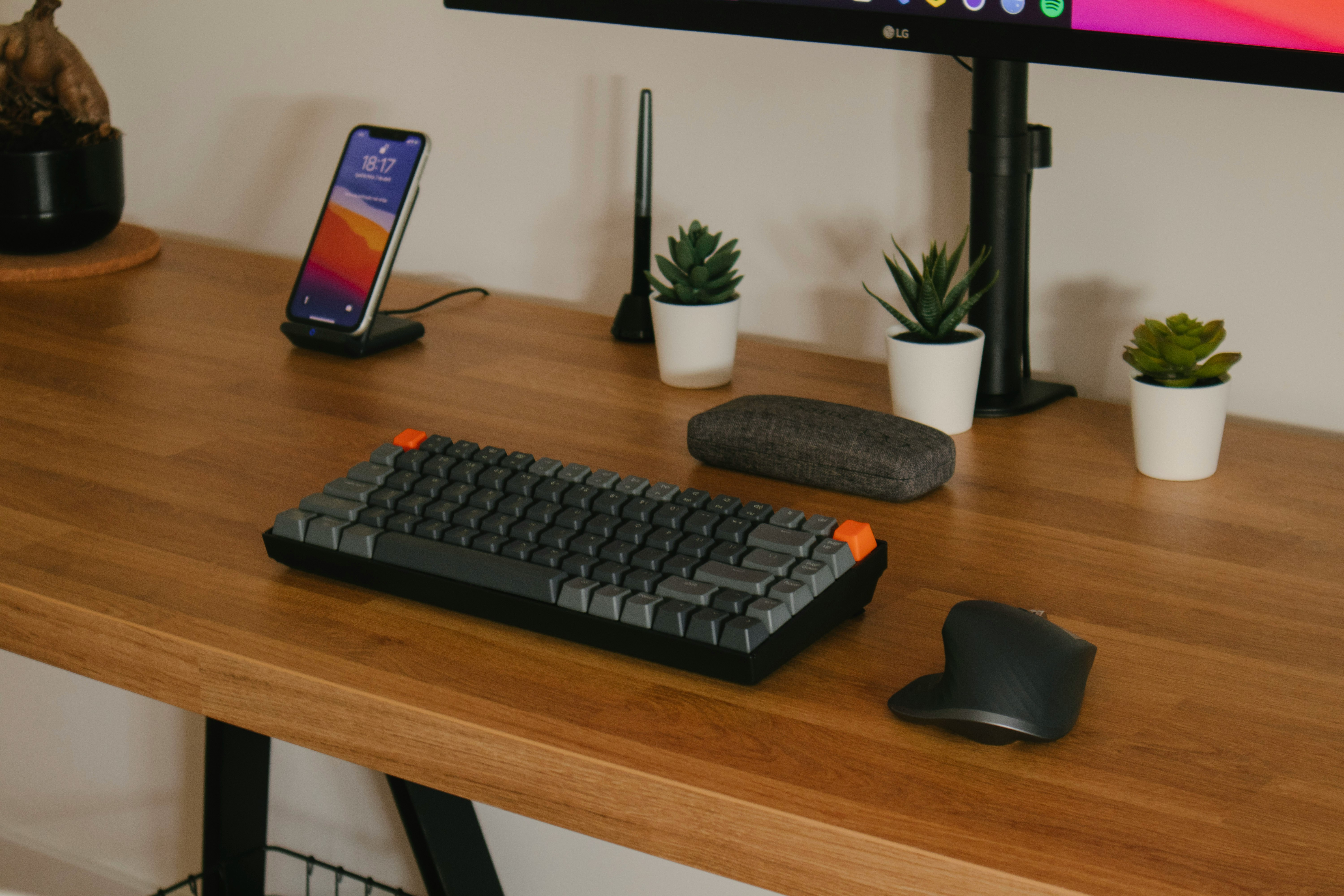 Progressive Web Apps - black computer keyboard on brown wooden desk